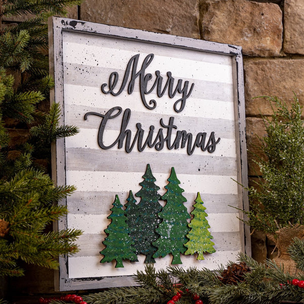 Laser Cut "Merry Christmas"