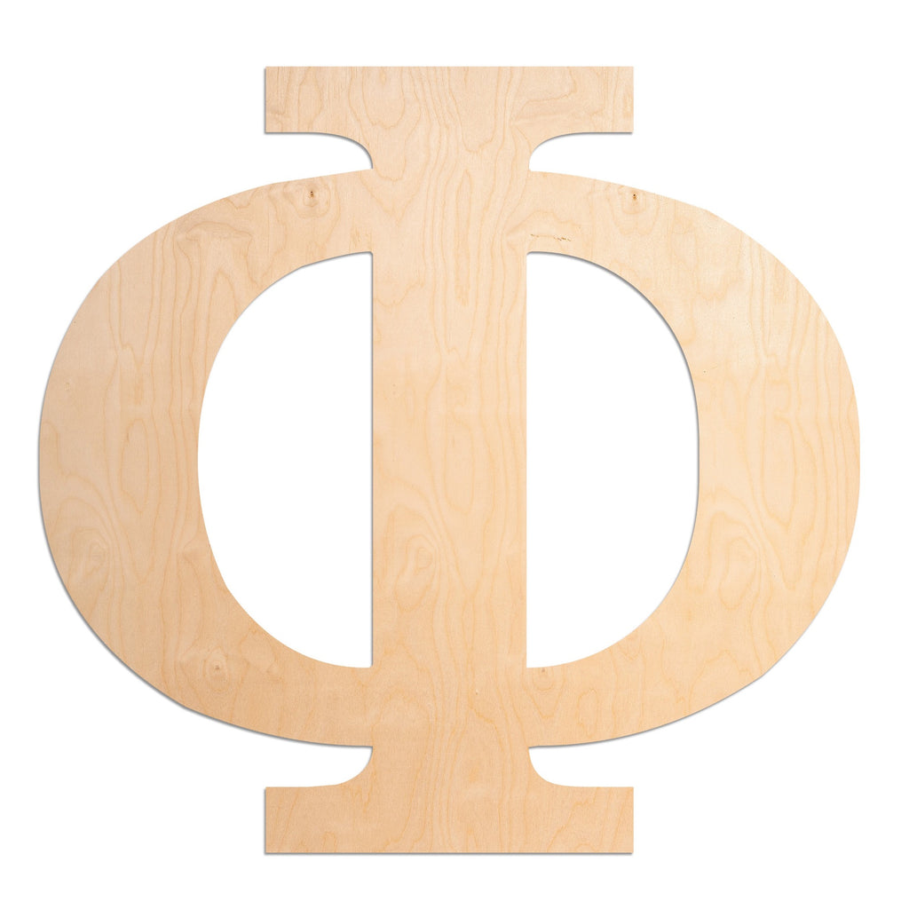 Greek Letter Gamma Symbol Unfinished Wood Letters 6 Inch Tall Paintable 