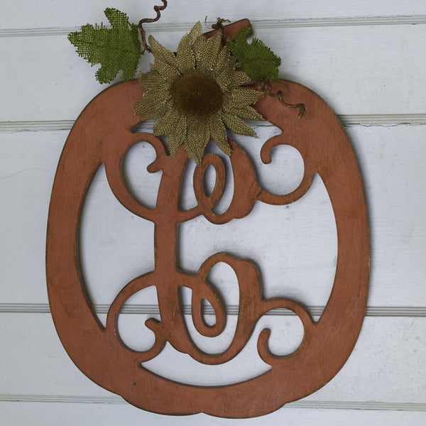 Pumpkin Vine Monogram