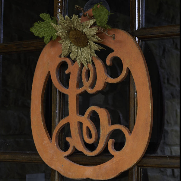 Pumpkin Vine Monogram