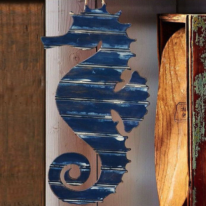 Seahorse Wood Cutout - 1/4" MDF, 8 Inch, Unfinished DIY Craft Shape, Ocean Theme