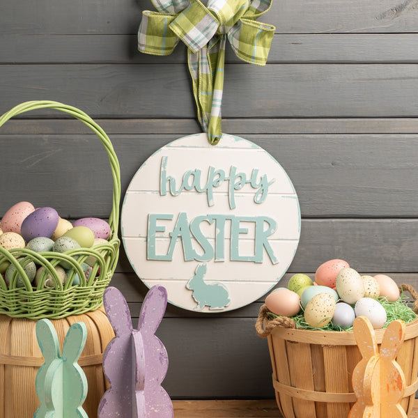 Laser Cut "Happy Easter" with Bunny