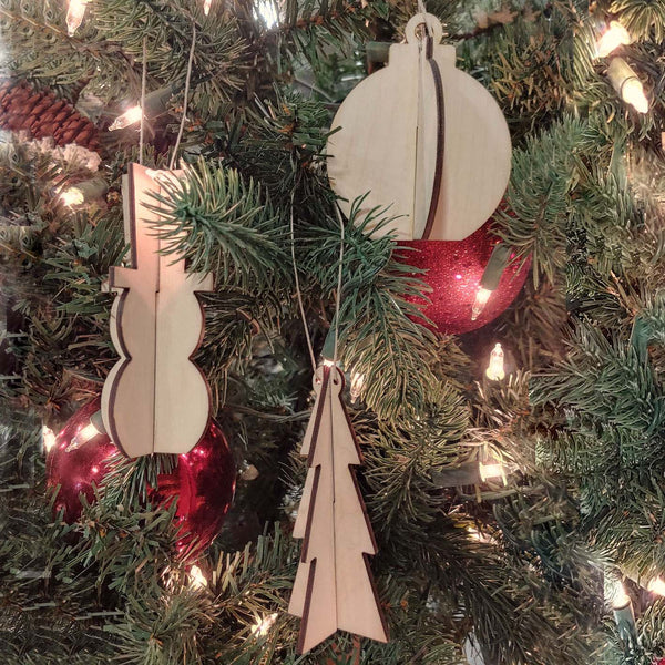 Slotted Ornaments - 3 Styles