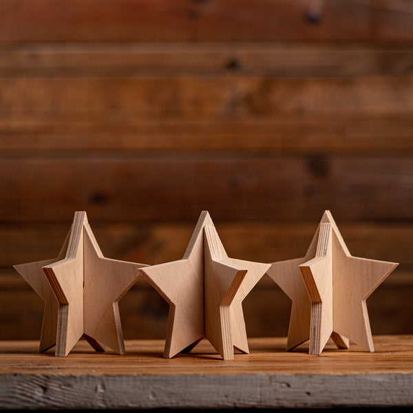 Slotted Stars - Set of 3