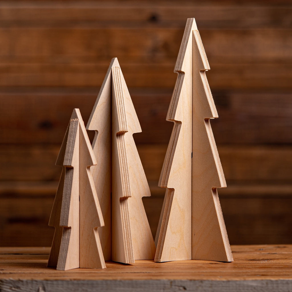 Slotted Tree - Set of 3