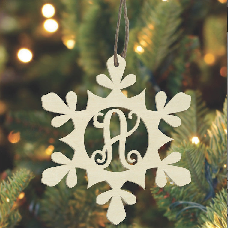 Laser Ornament - Snowflake Vine