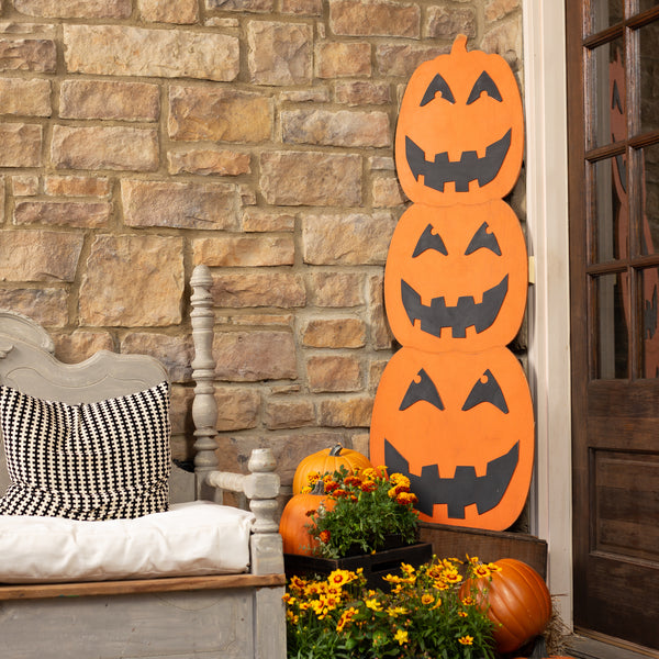 57" Stacked Pumpkin Porch Sign
