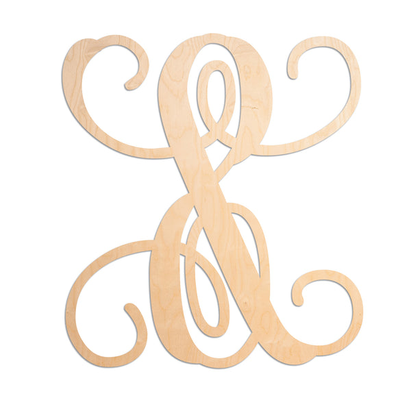 Vine Wood Letters - 19.5" Tall