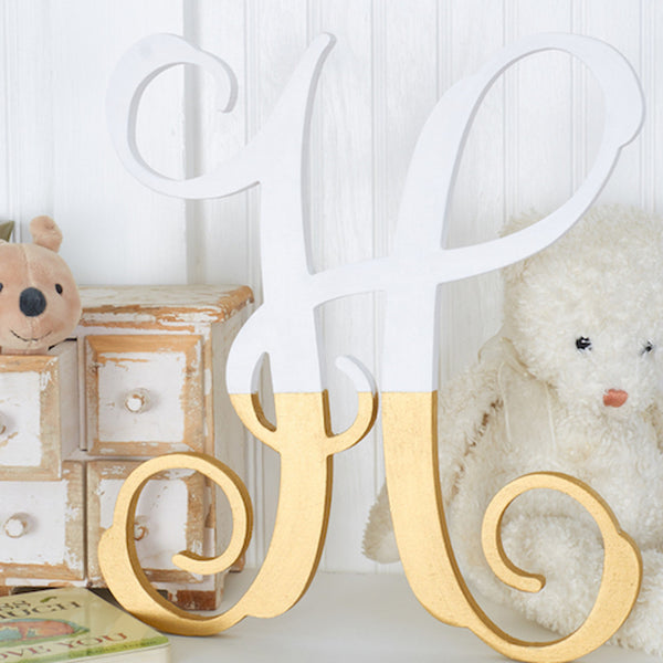 Vine Wood Letters - 13" Tall